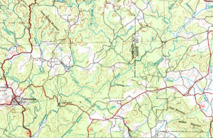 HUC 031300010601 topographic mapf