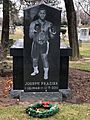 Headstone at grave of Joe Frazier