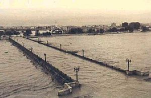 Historia30-valencia - Valencia anegada por la riada de 1957
