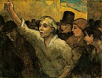 Honore Daumier The Uprising