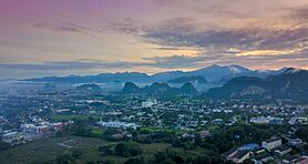 Ipoh city skyline
