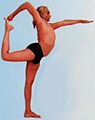 Iyengar in Natarajasana