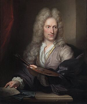 Jan van Huysum - portrait by Arnold Boonen