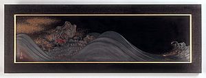 Khalili Collection Japanese Meijji waves panel