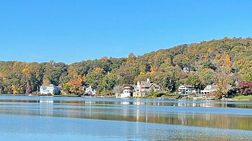 Lake Mohawk, Sussex County, NJ - lake shore view