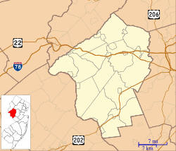 Bloomsbury, New Jersey is located in Hunterdon County, New Jersey