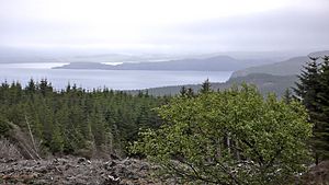 Loch Snizort towards Greshornish Point from Score Horan