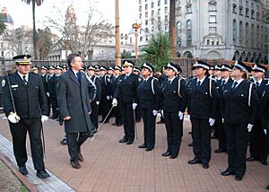Macri cadetes de la PM de la CABA