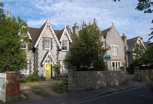 Manor Cottage, Manor House, Manor Lodge and Manor Croft, Church Path, Fareham (May 2019)