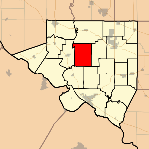 Location in Randolph County