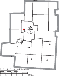 Location of Edison in Morrow County