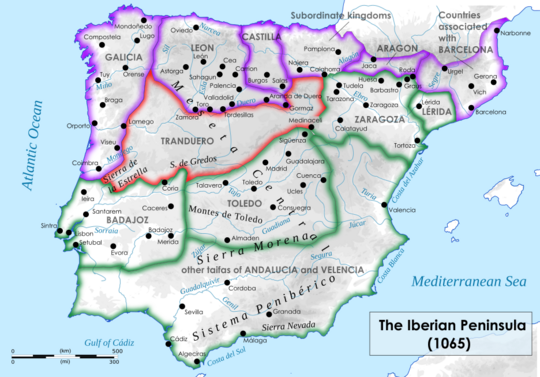 Map of the Iberian Peninsula (1060)