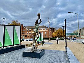 Marshall University Basketball Hal Greer Statue 2022
