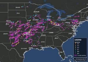 May 2019 tornado outbreak warnings and reports.png