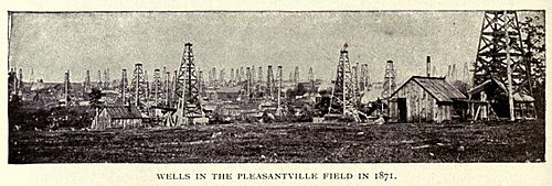 McLaurin(1902) pic.096 The Pleasantville Oil Field in PA in 1871