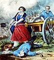 Molly Pitcher currier ives
