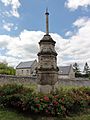 Montigny-Lengrain (Aisne) croix monumentale à l'ancien cimetière