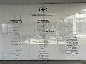 Mur des donateurs Fondation ENAC en avril 2025