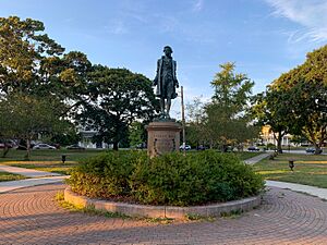Nathan Hale statue in Williams Park, New London Connecticut