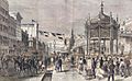 New Orleans 1871 Seven Wise Men Parade Canal Street Colorized