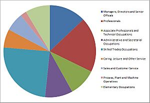 Occupational Structure of Swilland, Suffolk, according to the 2011 Census