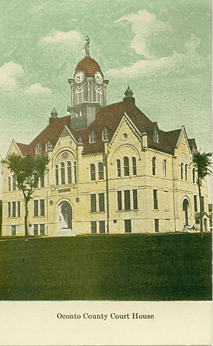 The Oconto County Court House, circa 1910