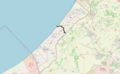 OpenStreetMap image of Northern Gaza Evacuation Line