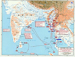 Pacific War - Southern Asia 1942 - Map