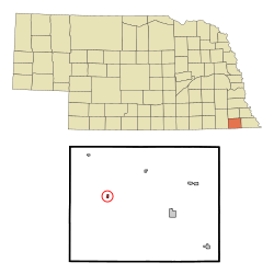 Location of Burchard, Nebraska