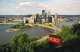 Pittsburgh skyline view
