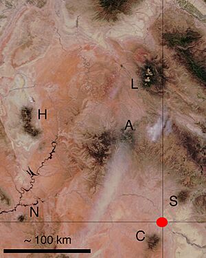 Plateau laccoliths NASA