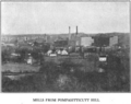 Pompasitticutt Hill aka Summer Hill view toward Maynard MA mills in 1921