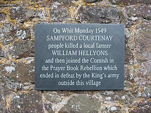 Prayer Book Rebellion, Sampford Courtenay - geograph.org.uk - 1192787