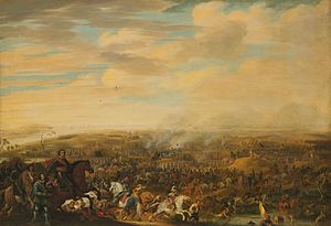 Prins Maurits in de Slag bij Nieuwpoort, 2 juli 1600, SK-A-664.jpg