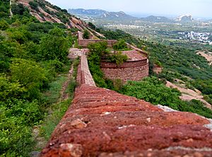 Sangagiri Hill Fort wall