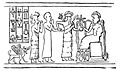 Seal of Gudea, led by Ningishzida