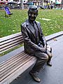 Statue of Mr. Bean at Leicester Square