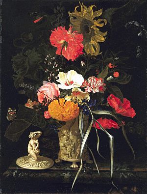 Still Life with Flowers in a Decorative Vase, Oosterwijck