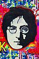 Streetart Bild von John Lennon (Prag)