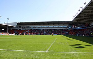 The Armfield South Stand at Bloomfield Road - geograph.org.uk - 6245667