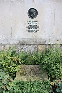 The grave of Carl Gustav Carus, Trinitatis-friedhof, Dresden