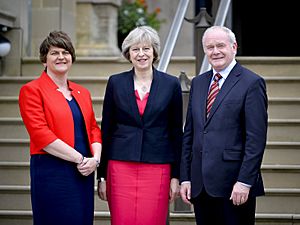 Theresa May visited Northern Ireland July 2016