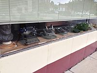 Typewriters in Woodstock Il window