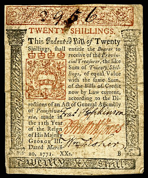 US-Colonial (PA-149)-Pennsylvania-20 Mar 1771 OBV
