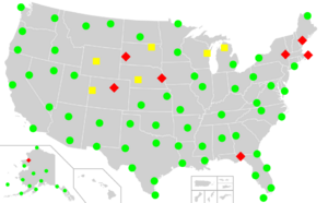 US National Weather Service Weather Balloon Launch Sites 2025-03-25