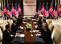 United States North Korea Bilateral meeting with respective delegations