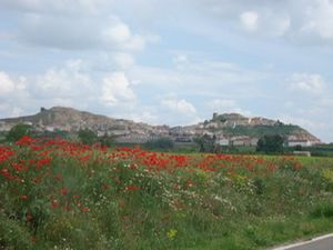 View of Bolea, Spain from the west, 2007