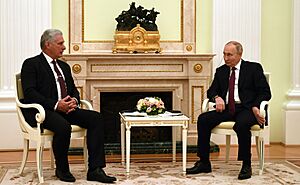 Vladimir Putin and Miguel Diaz-Canel Bermudez (2022-11-22)