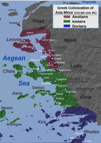 Western Asia Minor Greek Colonization