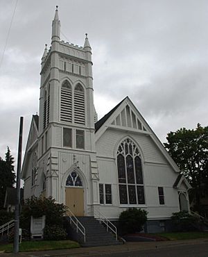 Whitespires Church Albany Oregon side
